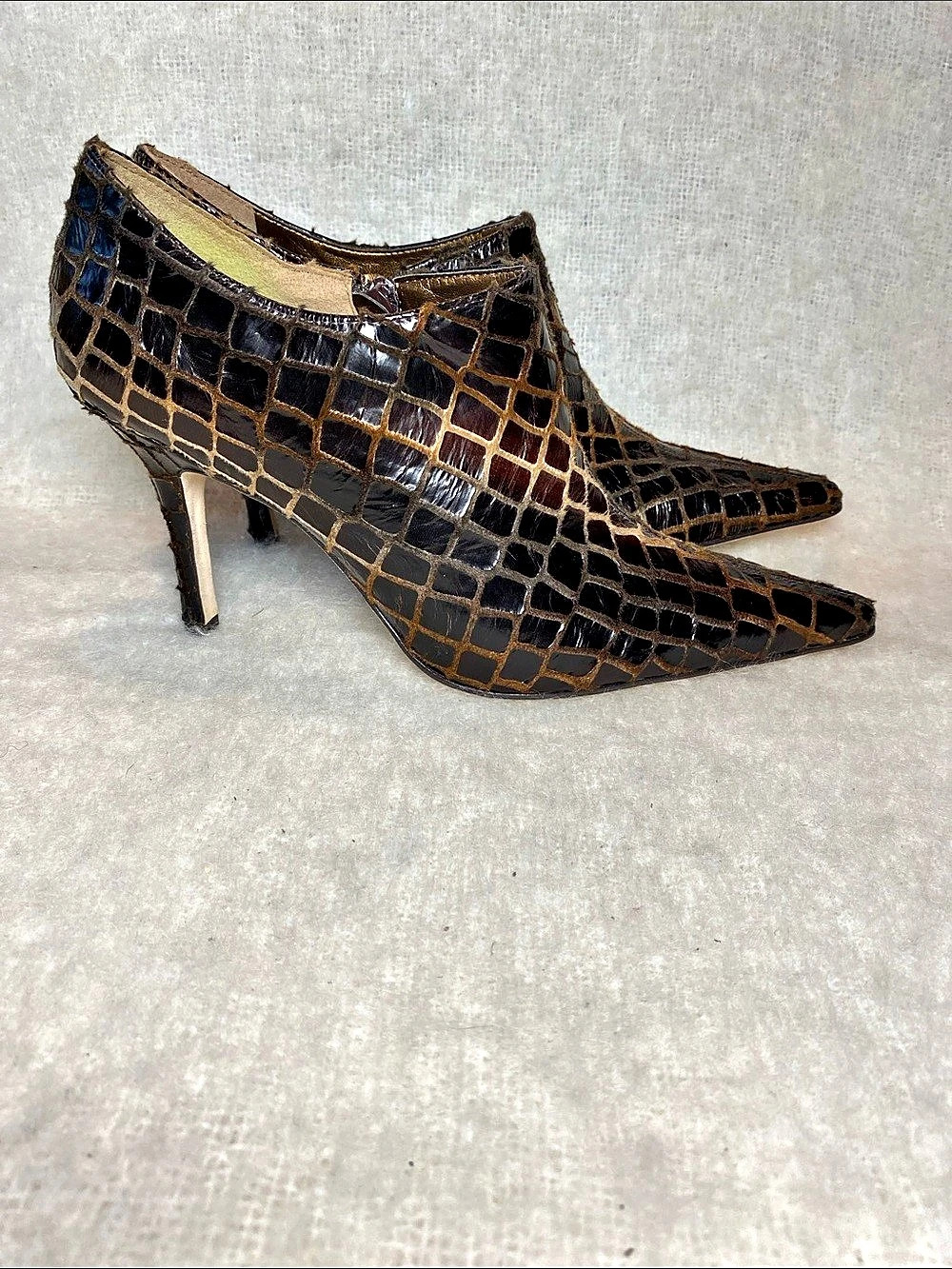 Carole Little Pointed Toe Animal Print Heels US 8.5